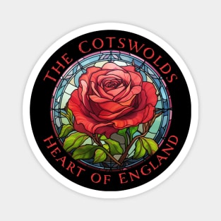 Cotswolds England UK Rose Floral Red Gardener's Magnet